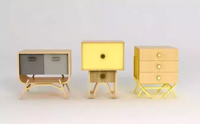 Set of 3 side tables