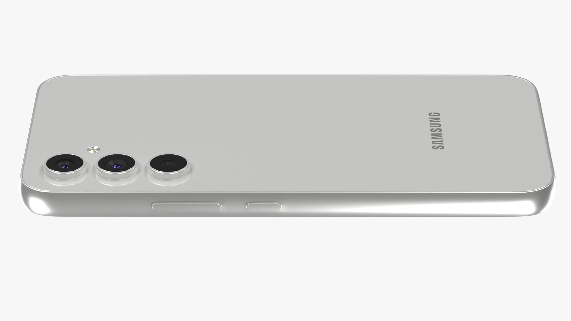 Samsung Galaxy A54 White Low-poly 3D model_3