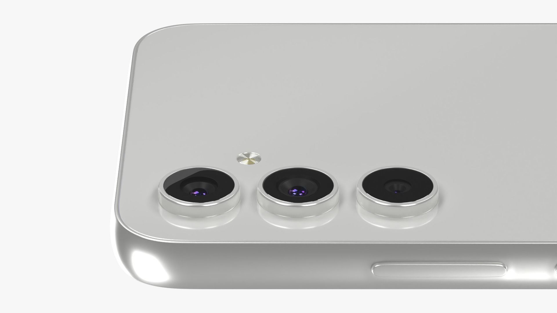 Samsung Galaxy A54 White Low-poly 3D model_4