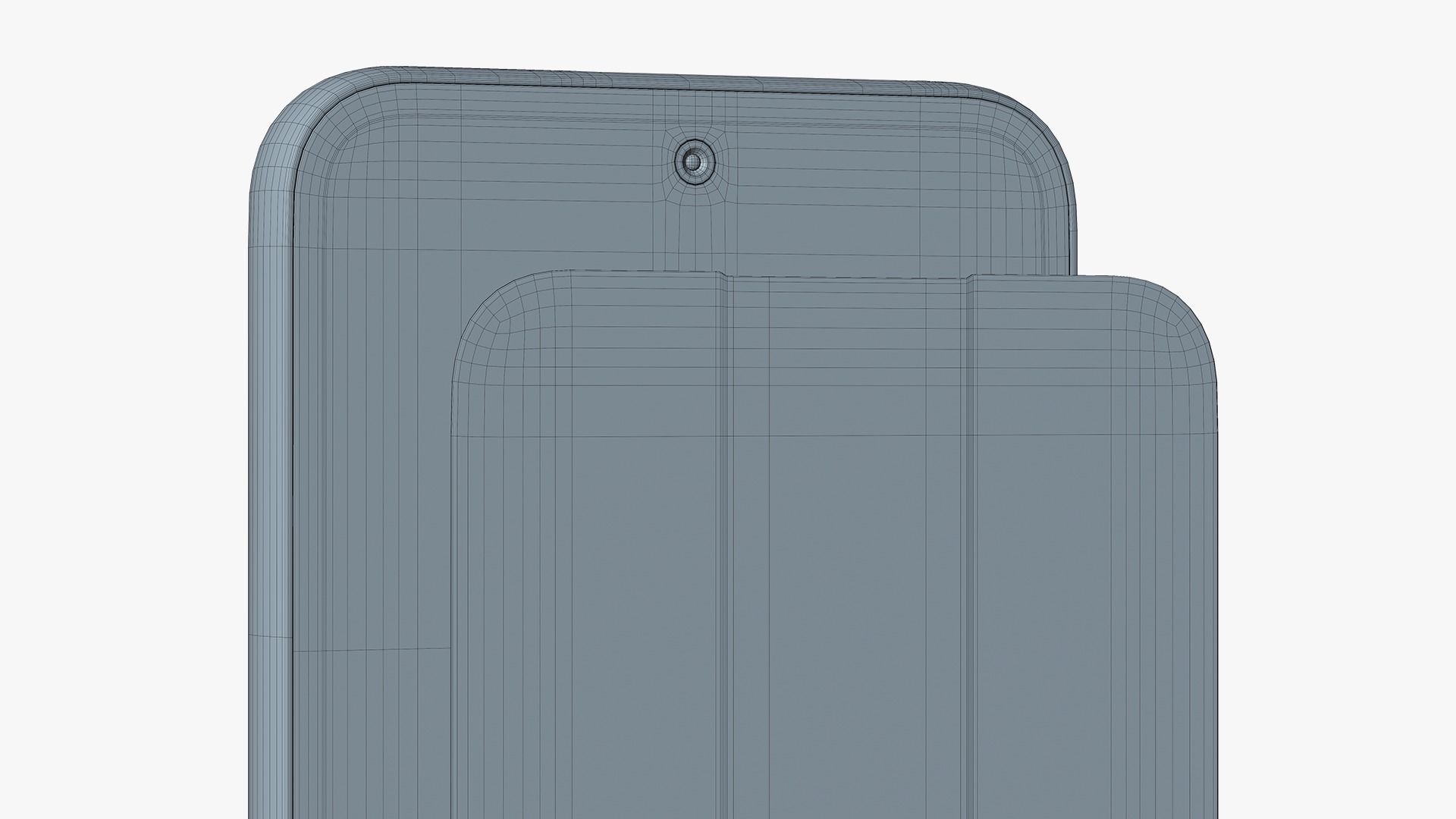 Samsung Galaxy A54 White Low-poly 3D model_13