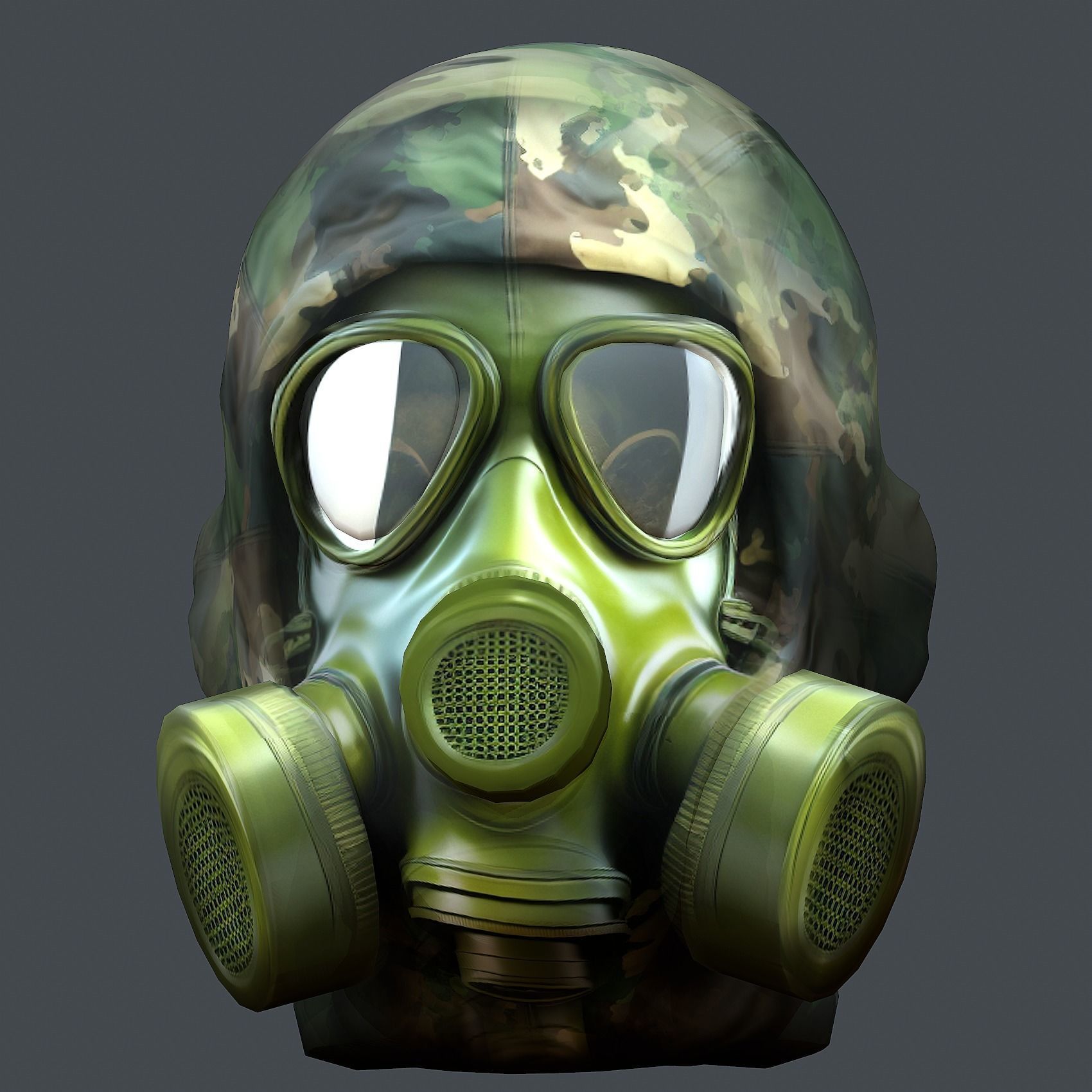 Helmet 3d model military combat Military Low-poly Low-poly 3D model_1