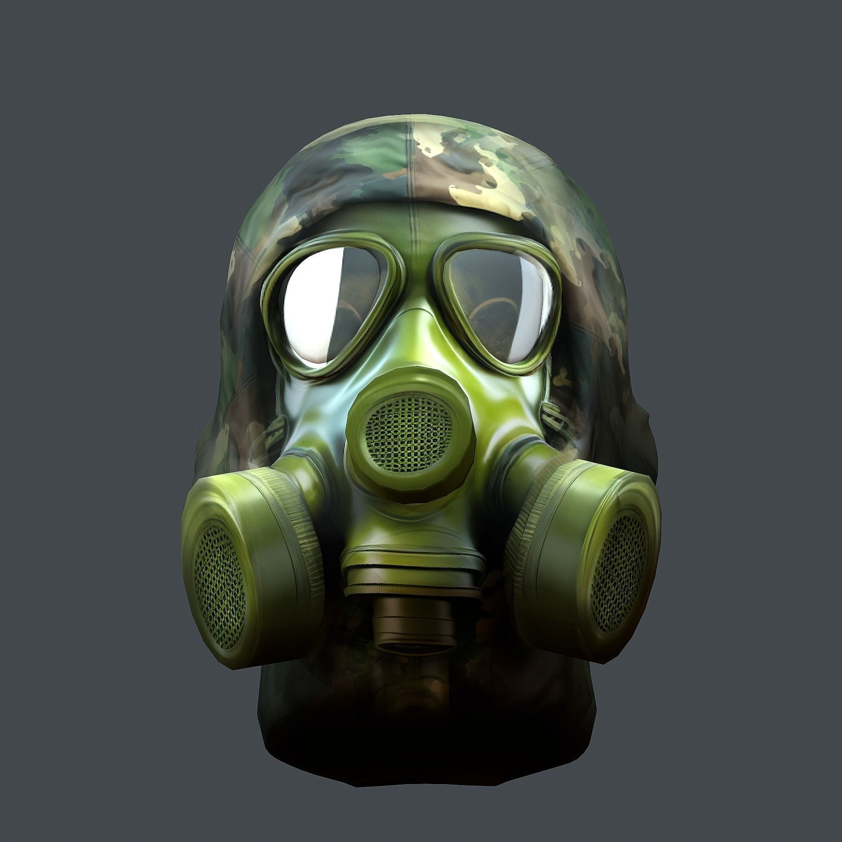 Helmet 3d model military combat Military Low-poly Low-poly 3D model_5