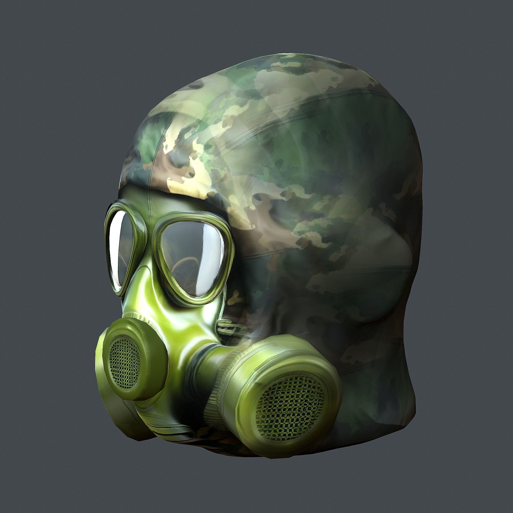 Helmet 3d model military combat Military Low-poly Low-poly 3D model_8