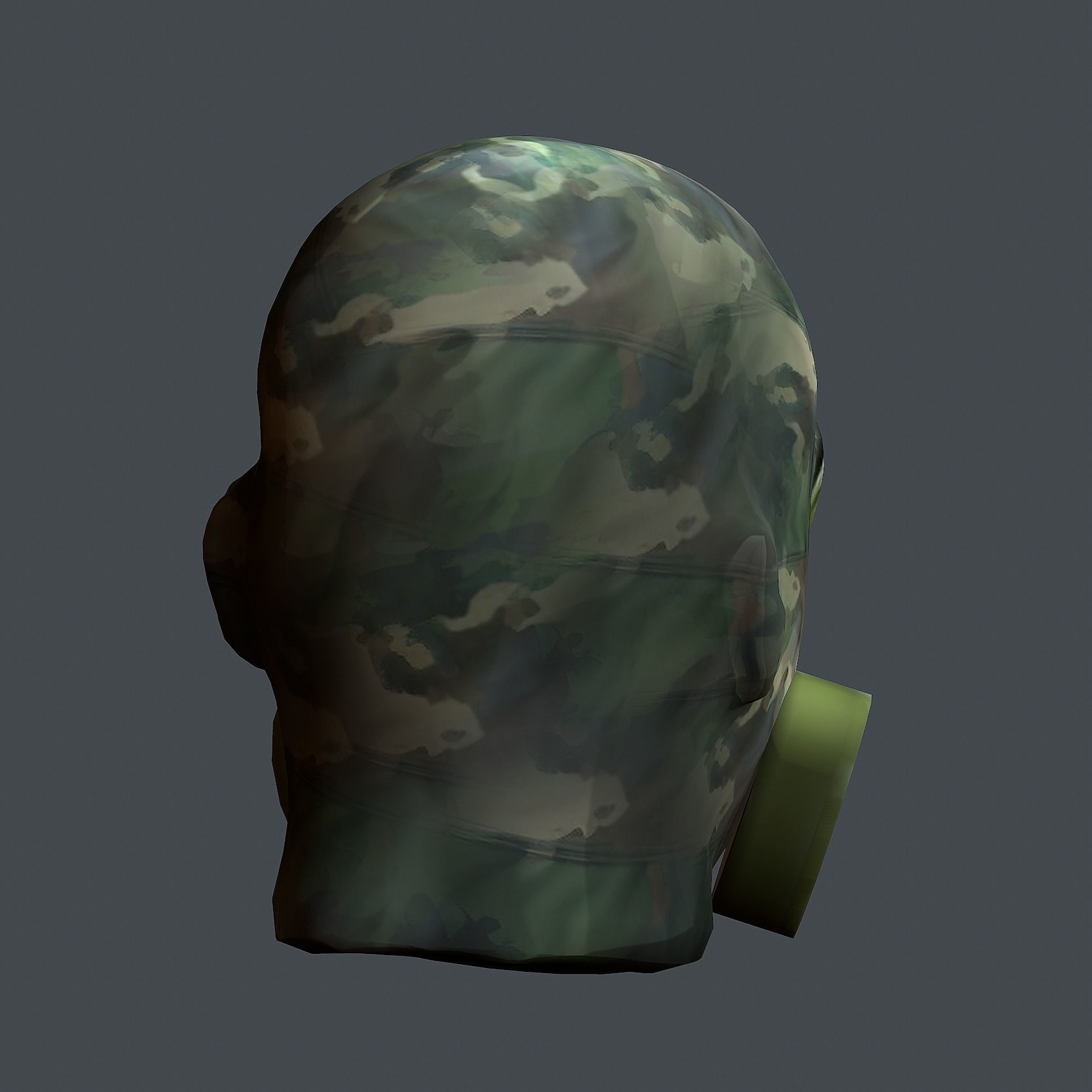 Helmet 3d model military combat Military Low-poly Low-poly 3D model_7