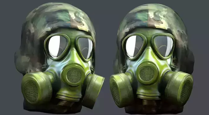 Helmet 3d model military combat Military Low-poly