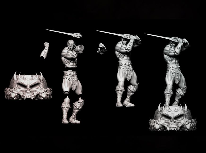 Fan Art - Masters of the Universe - He Man - Statue 3D print model_3