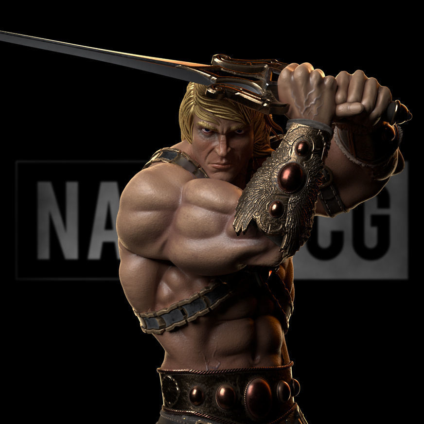 Fan Art - Masters of the Universe - He Man - Statue 3D print model_2