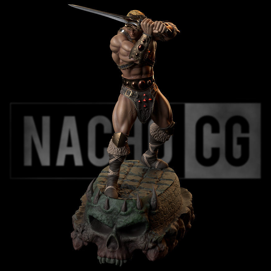 Fan Art - Masters of the Universe - He Man - Statue 3D print model_9