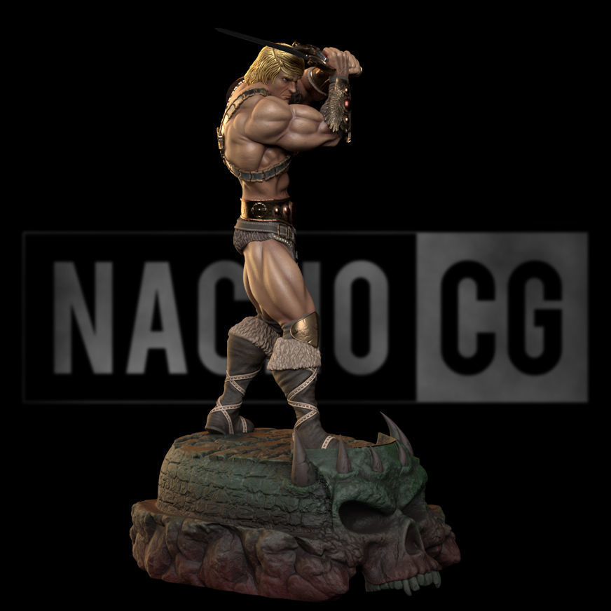 Fan Art - Masters of the Universe - He Man - Statue 3D print model_12