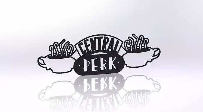 Central Perk Wall Decor for lacer cut or print