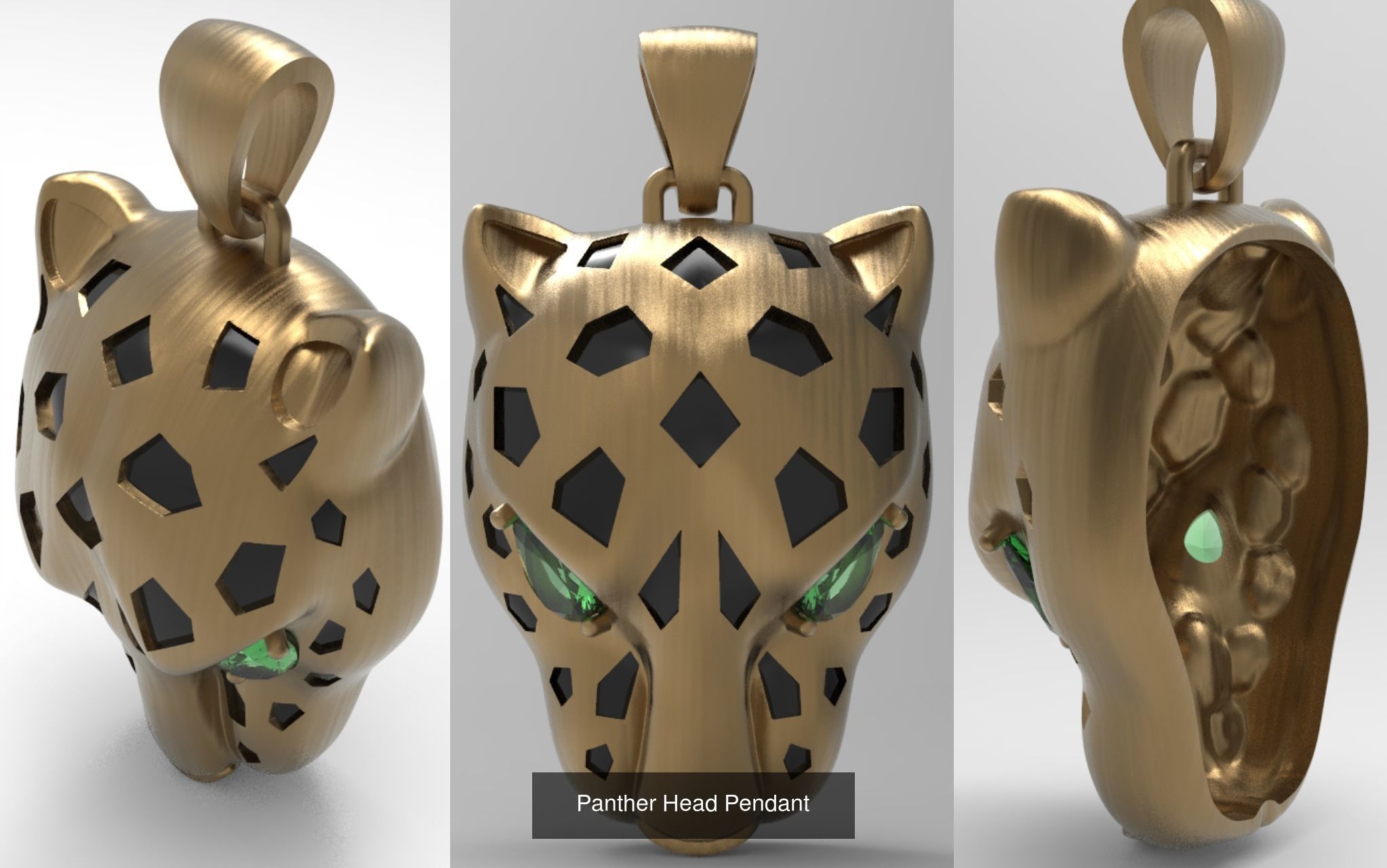 Panther head  3D Model Collection_3