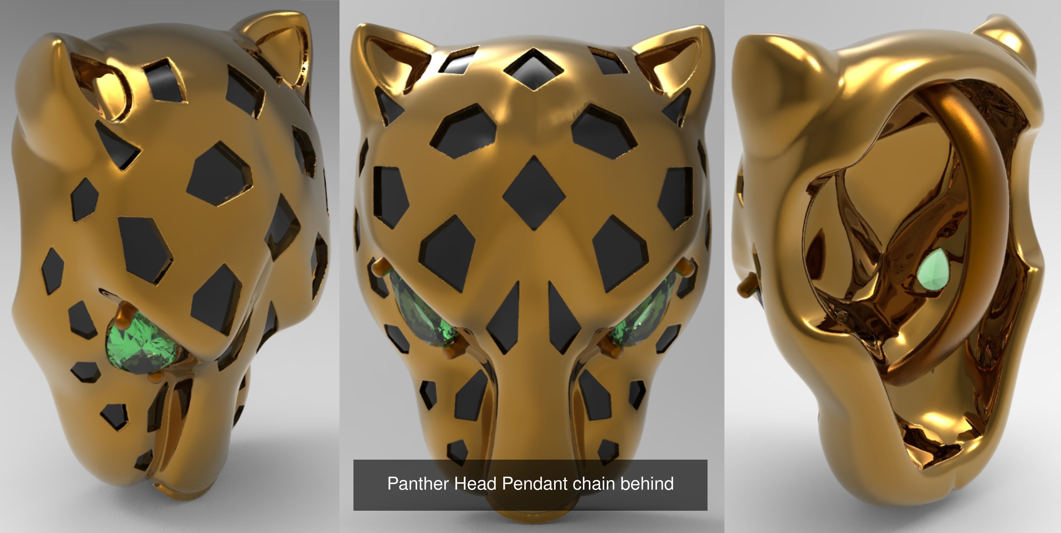 Panther head  3D Model Collection_1