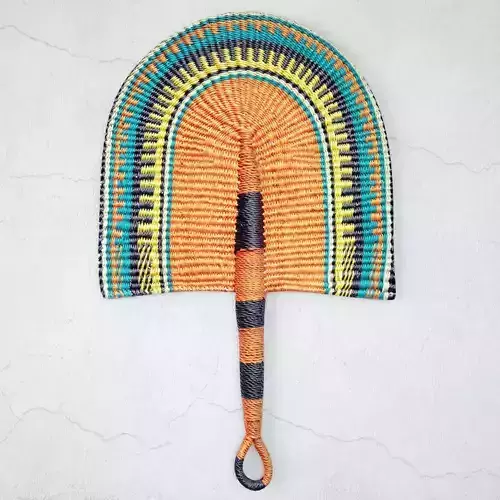 African Handwoven Fan 27