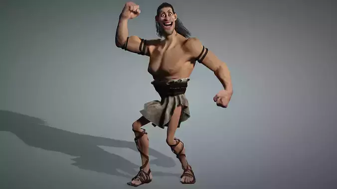 SHamshon High quality character full Rigged and Animated 