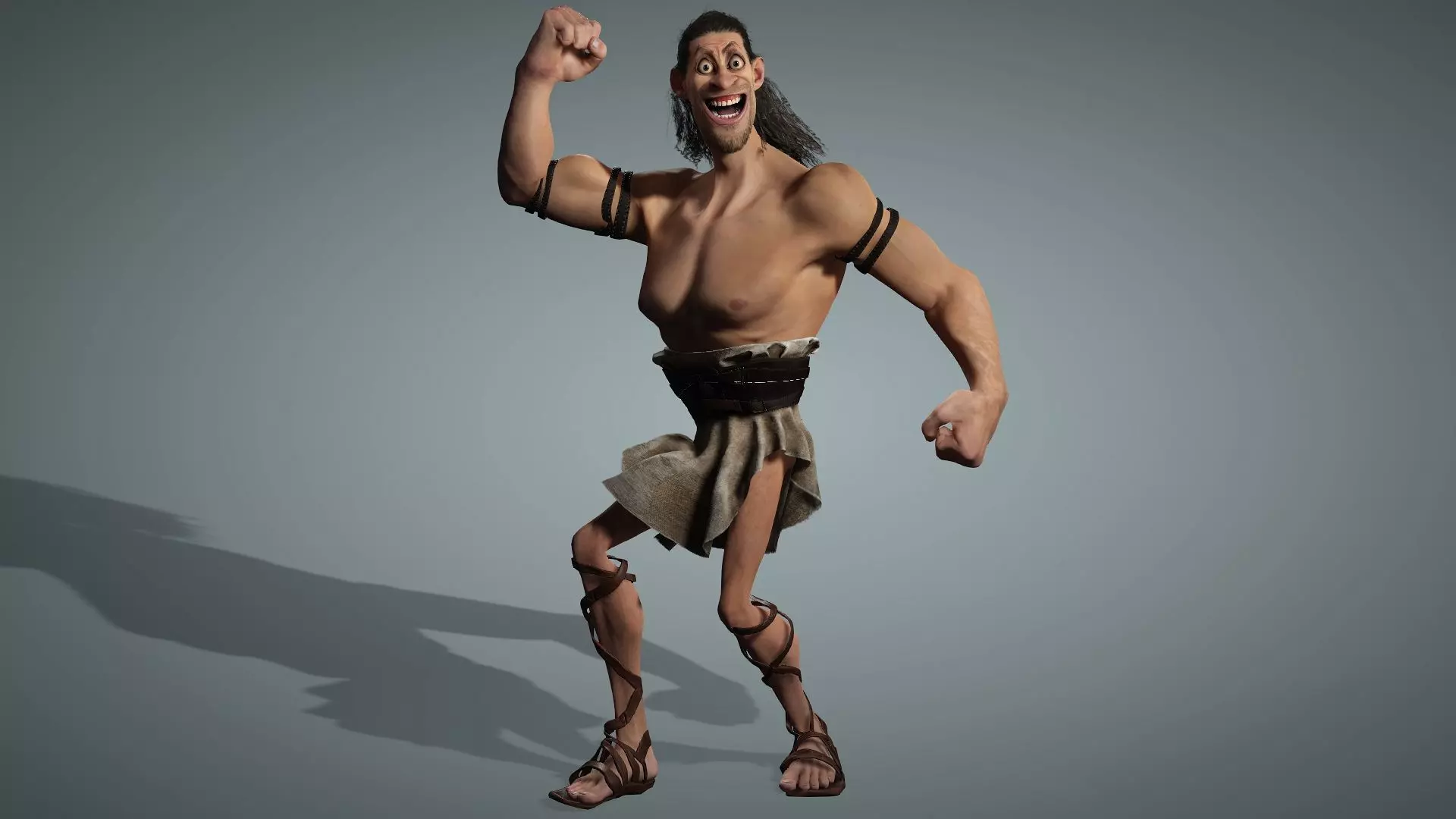 SHamshon High quality character full Rigged and Animated 3D model_0