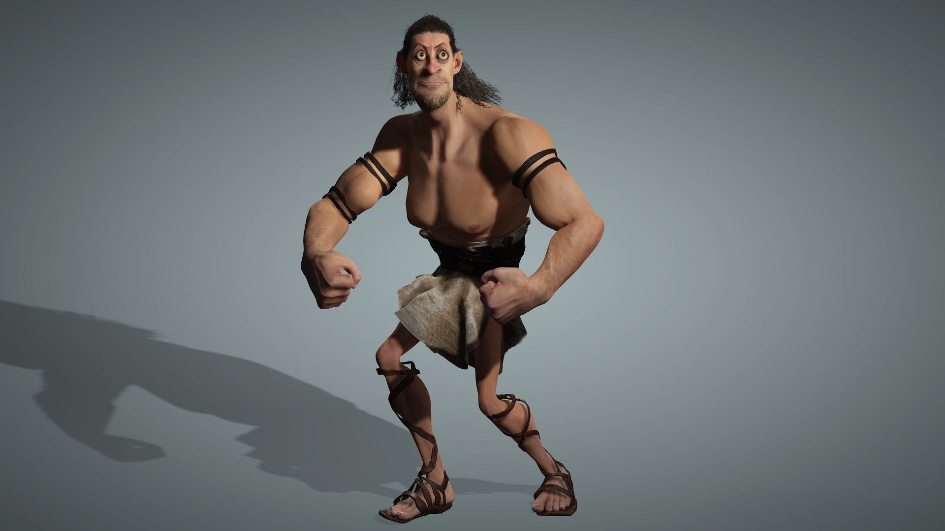 SHamshon High quality character full Rigged and Animated 3D model_5