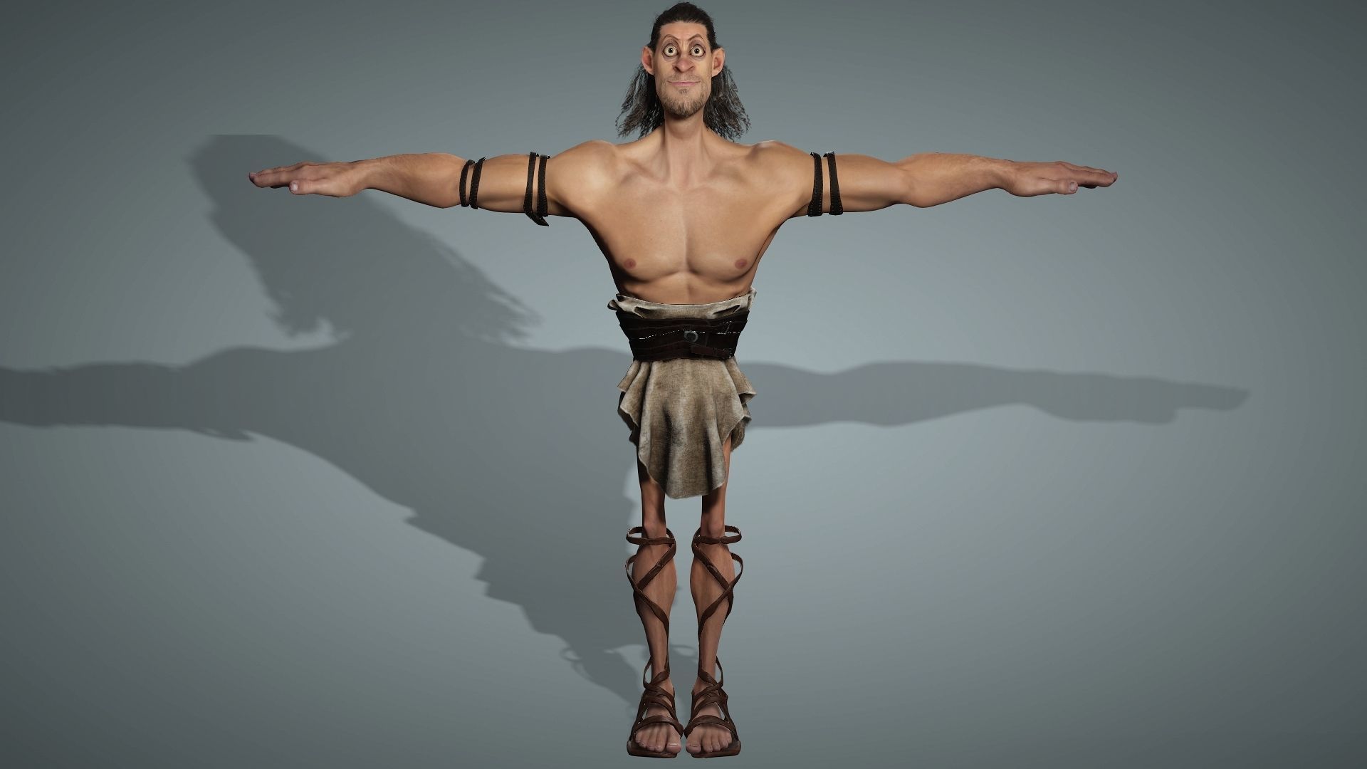 SHamshon High quality character full Rigged and Animated 3D model_6