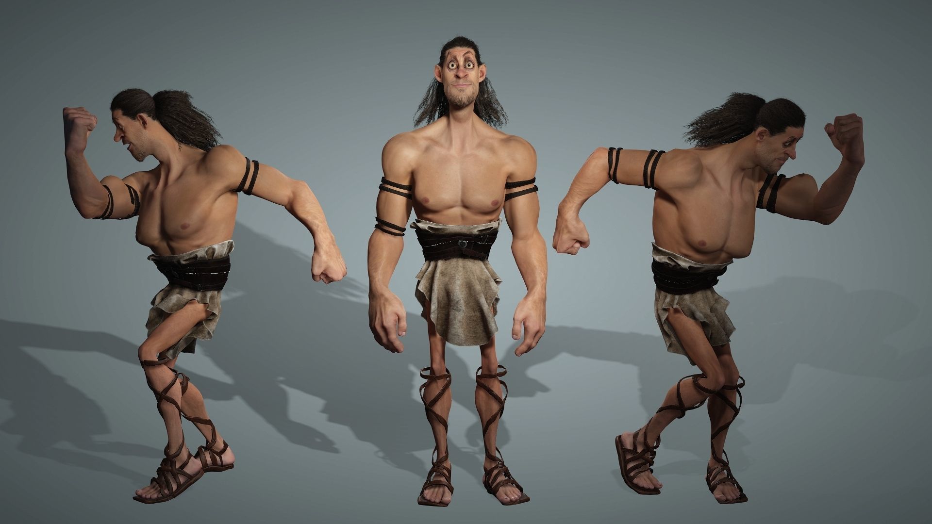 SHamshon High quality character full Rigged and Animated 3D model_7
