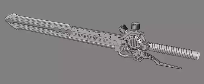 sword steampunk 2 3D print model
