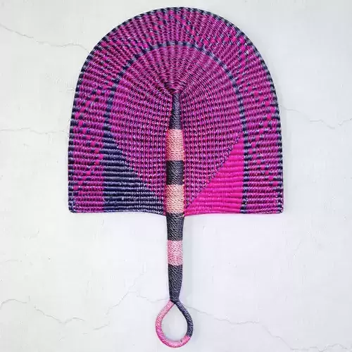 African Handwoven Fan 28