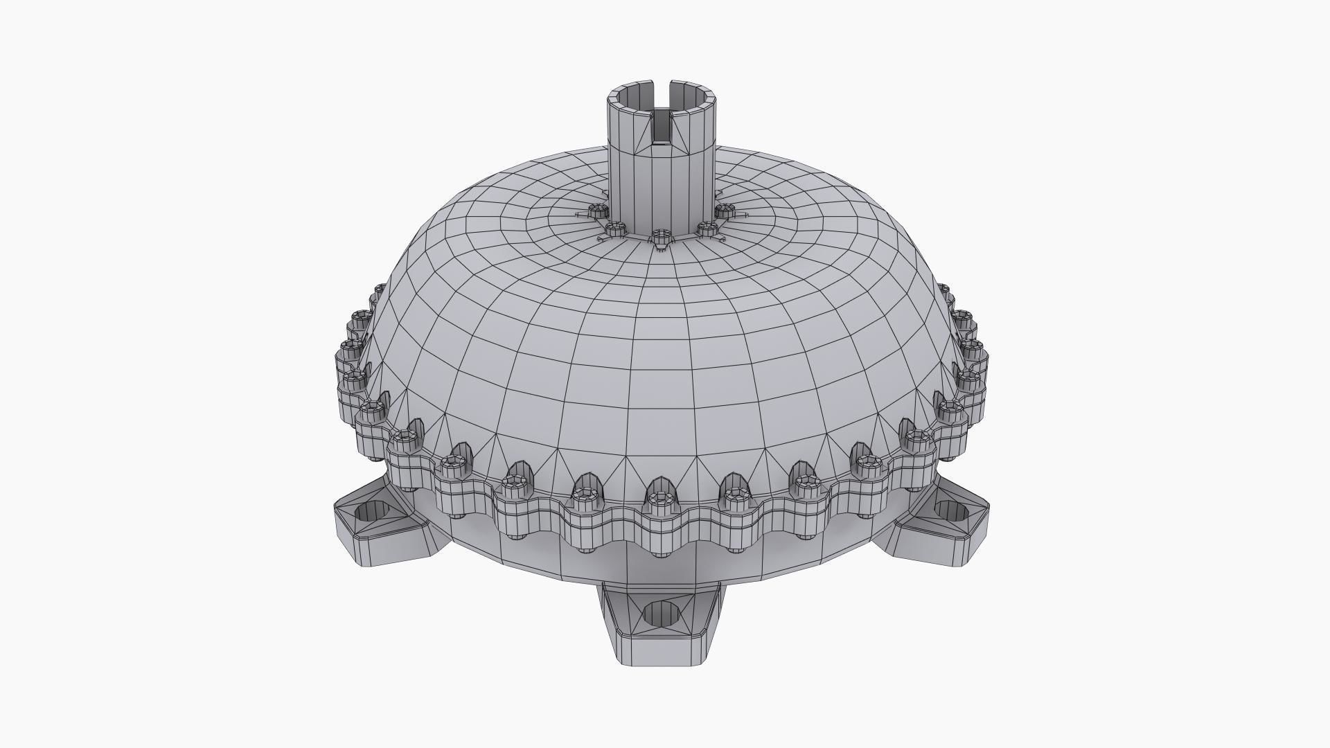 Neal Chance Billet Torque Converter Low-poly 3D model_10