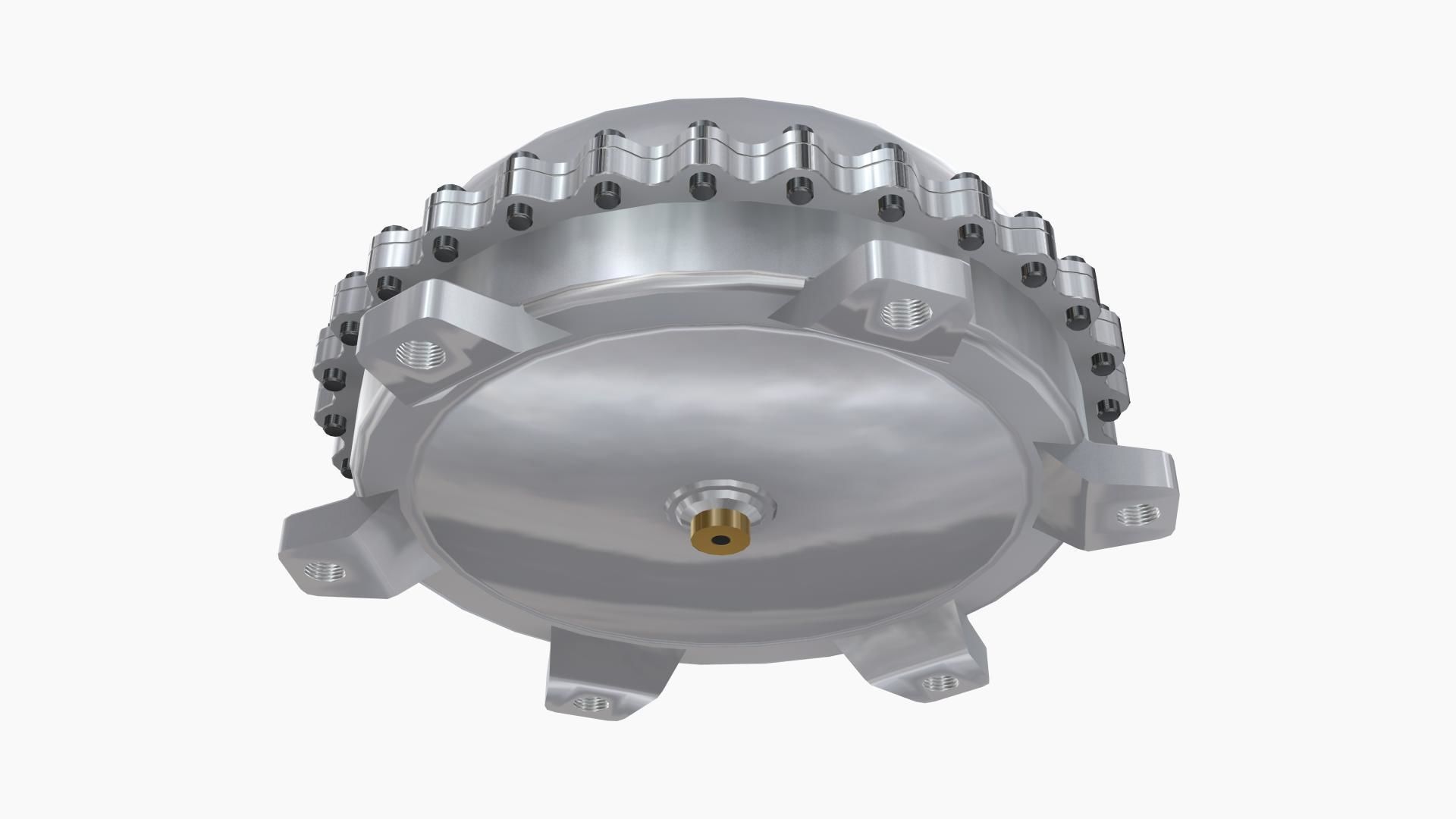 Neal Chance Billet Torque Converter Low-poly 3D model_4