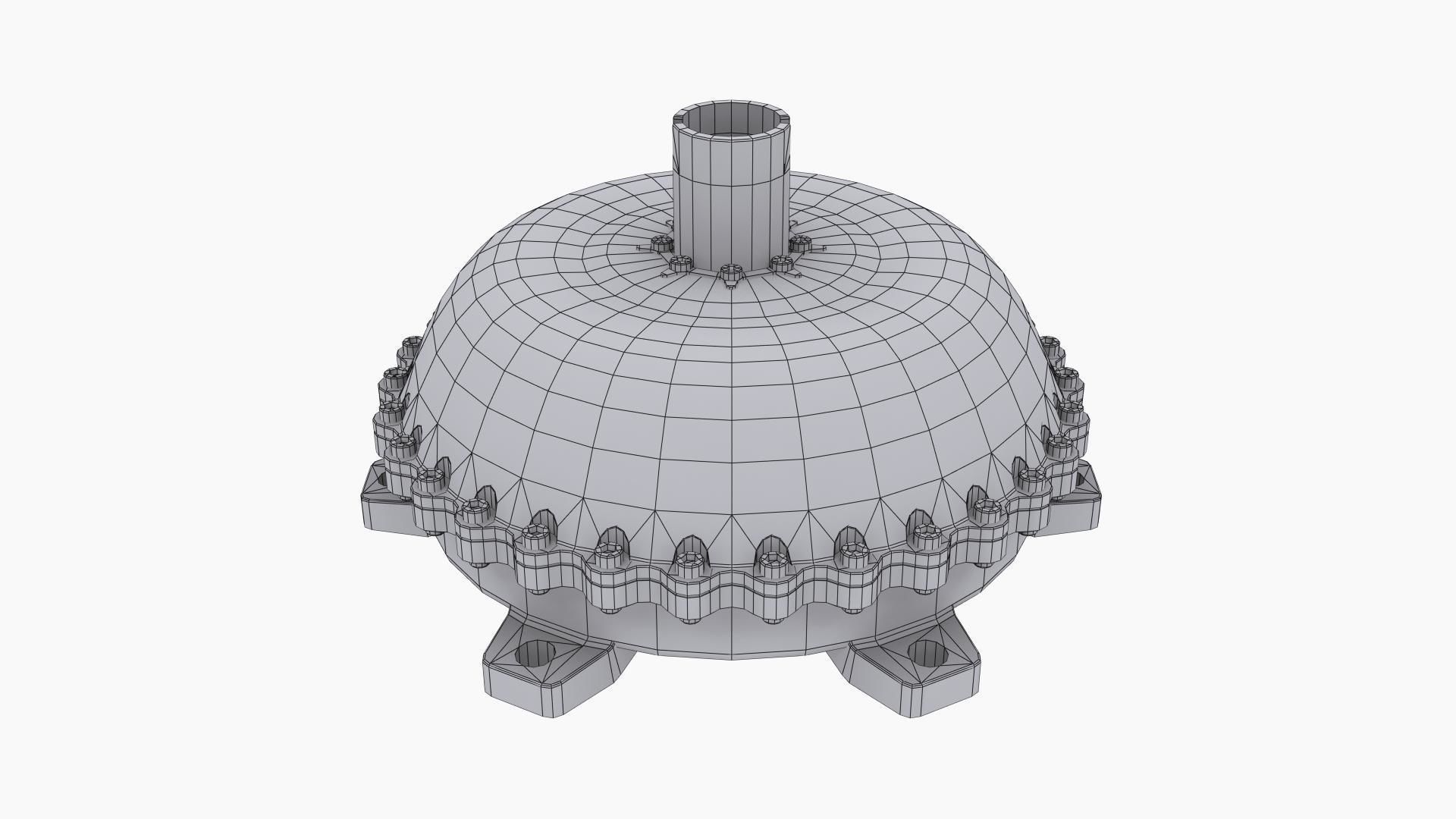 Neal Chance Billet Torque Converter Low-poly 3D model_9