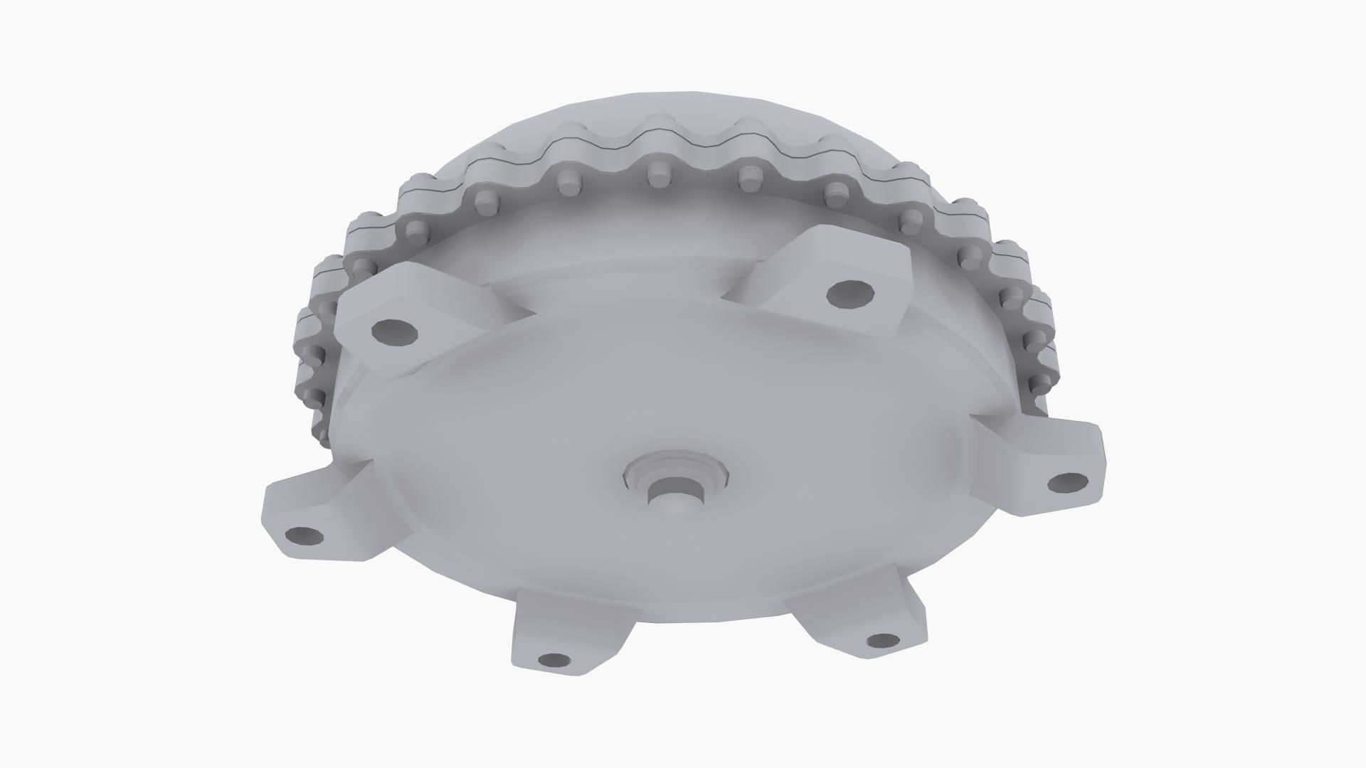Neal Chance Billet Torque Converter Low-poly 3D model_8