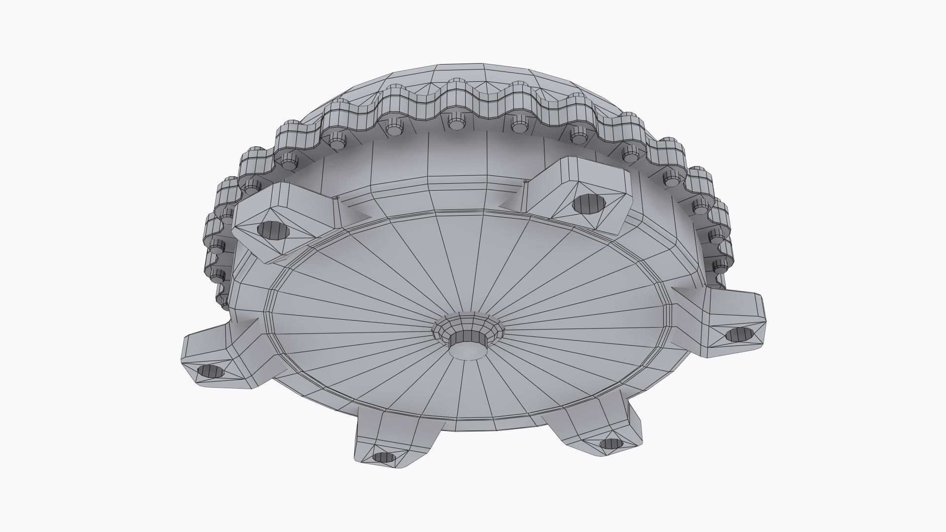 Neal Chance Billet Torque Converter Low-poly 3D model_11