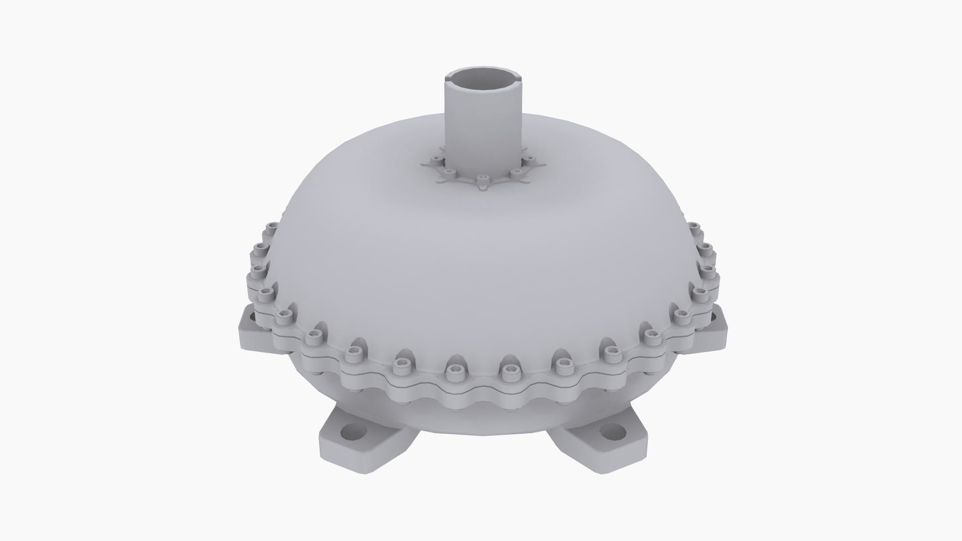 Neal Chance Billet Torque Converter Low-poly 3D model_6