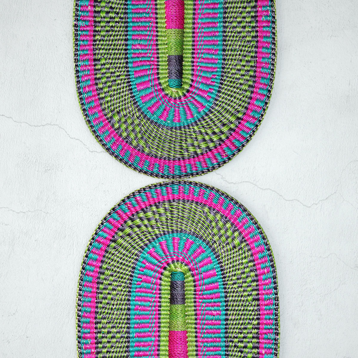 African Handwoven Fan 29 3D model_5