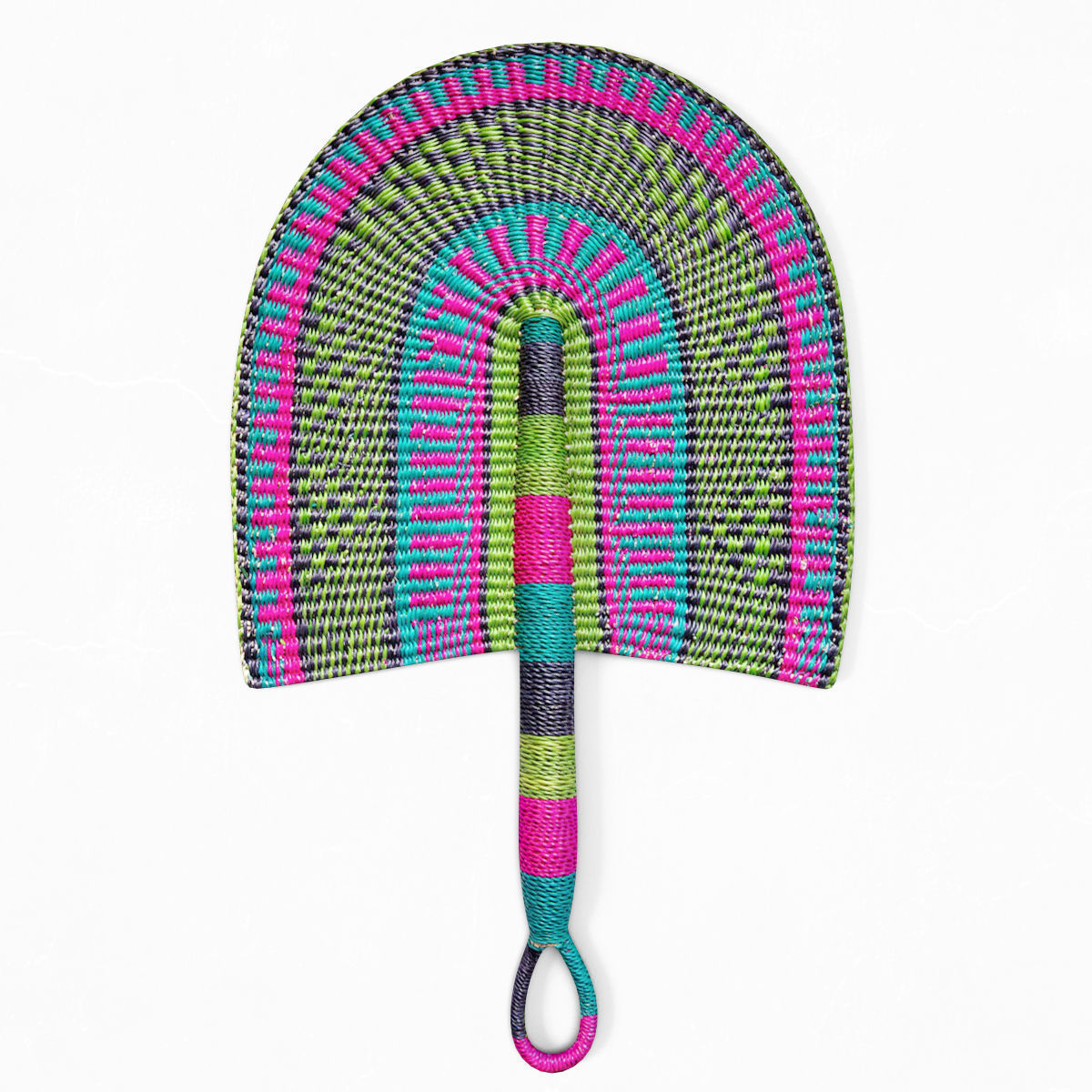 African Handwoven Fan 29 3D model_1