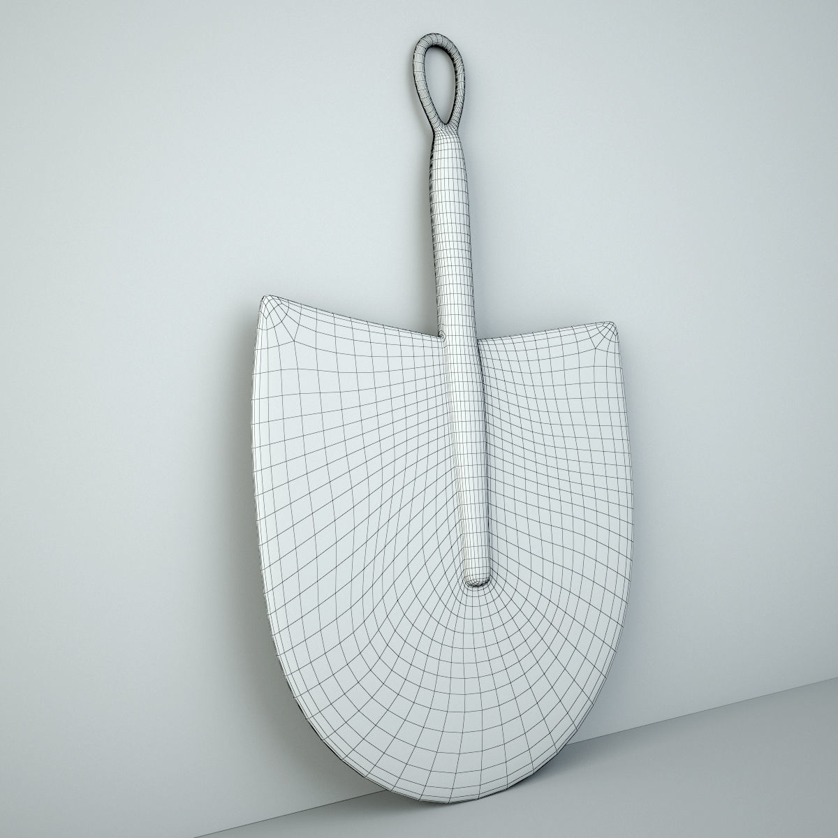 African Handwoven Fan 29 3D model_4