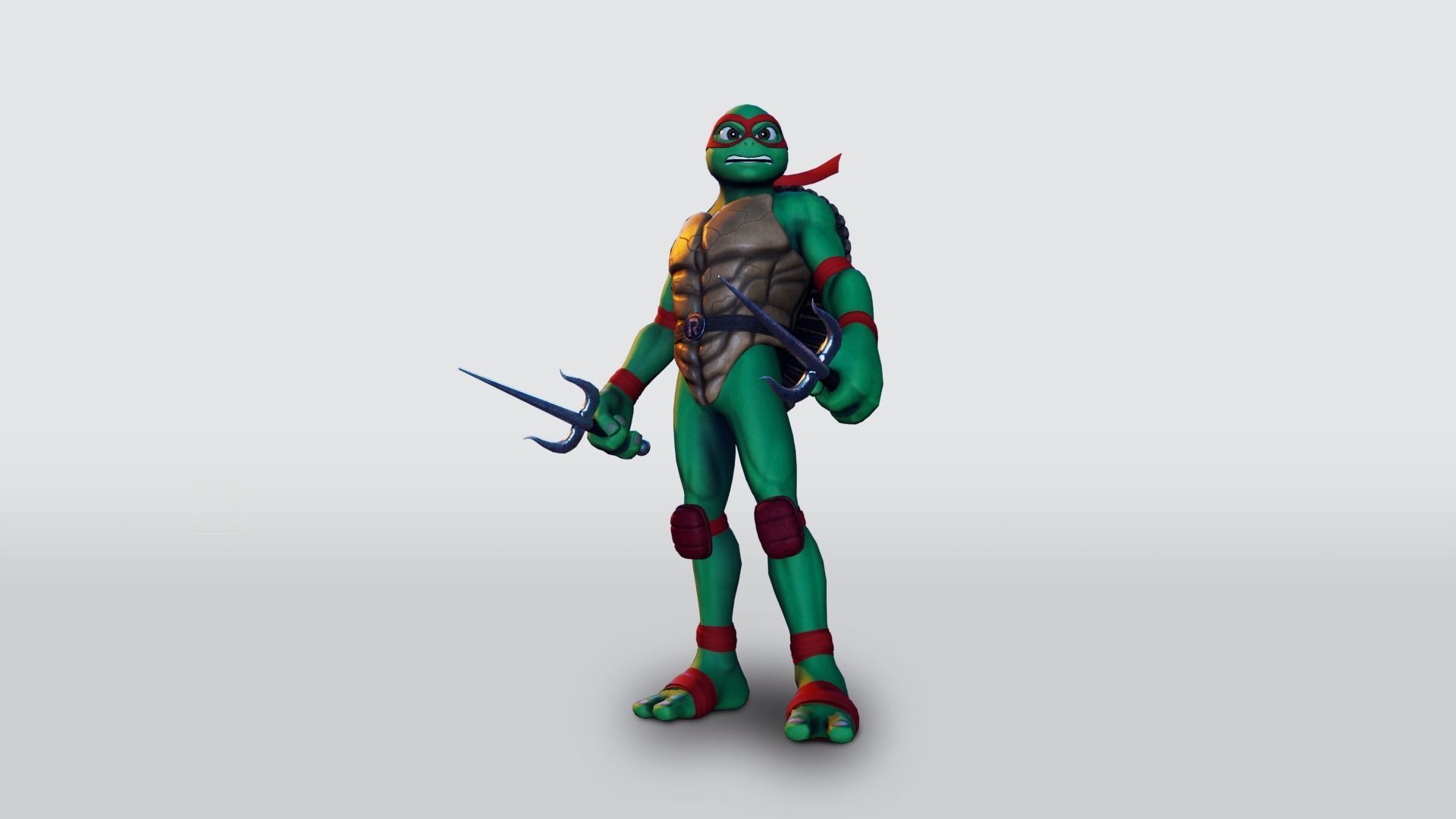 Raphael Ninja Turtle Low-poly 3D model_2