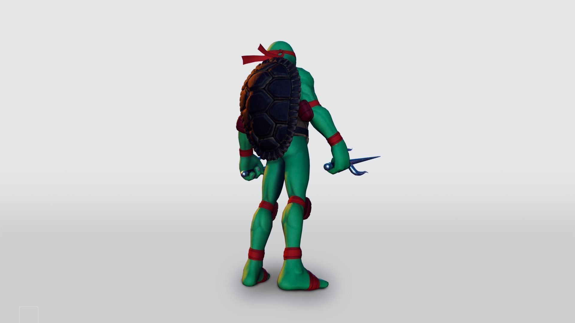 Raphael Ninja Turtle Low-poly 3D model_5
