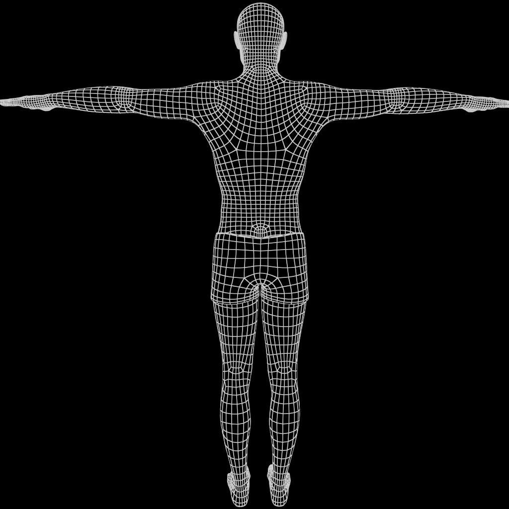 Man Brad Pitt Character Low-poly 3D model_17