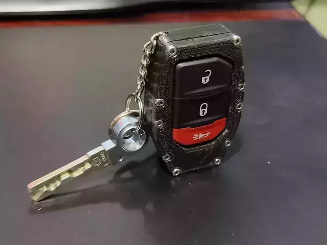 Keyfob Case Jeep JL 3D print model