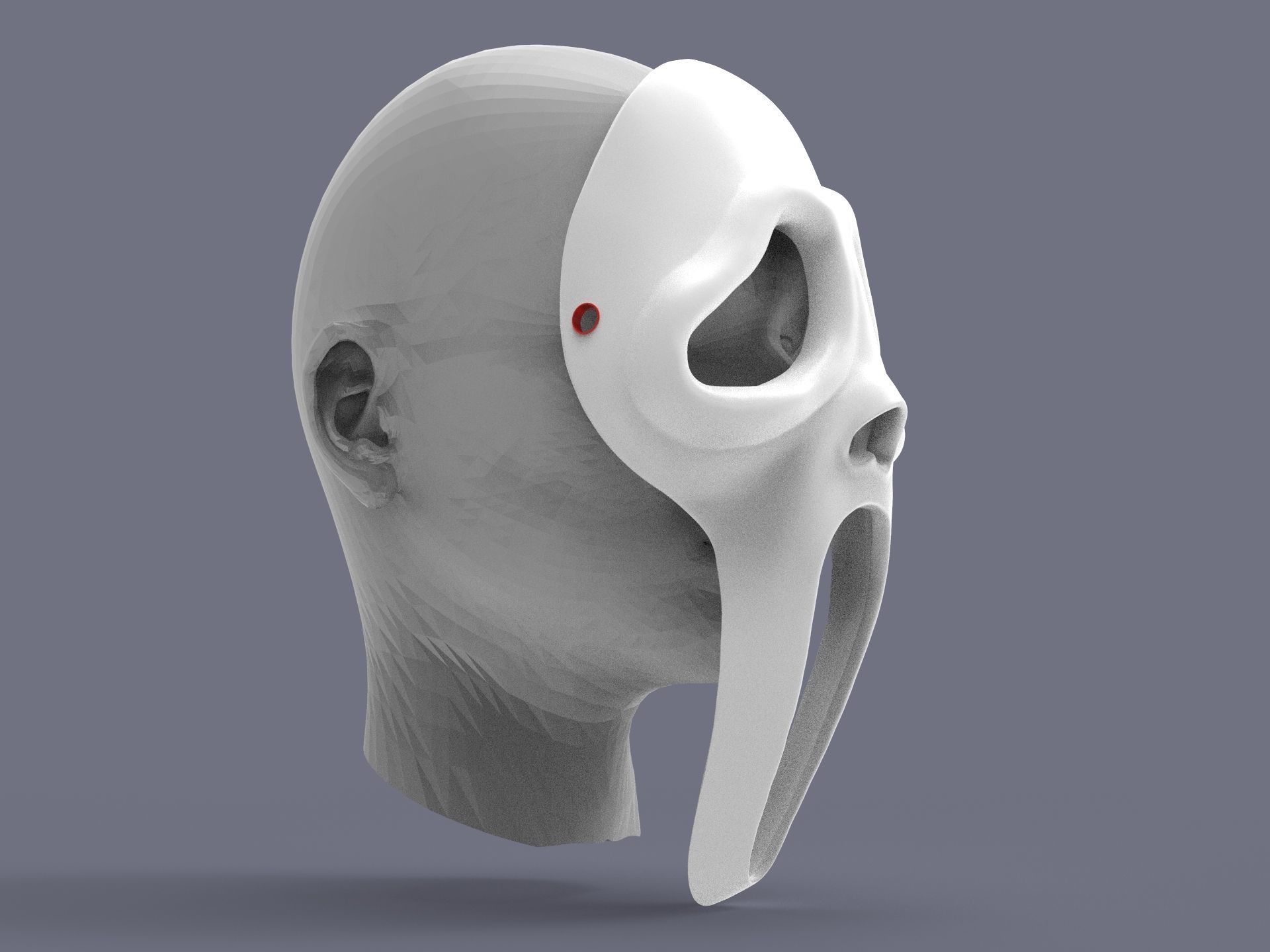Ghostface Scream mask DBD 3D print model_16