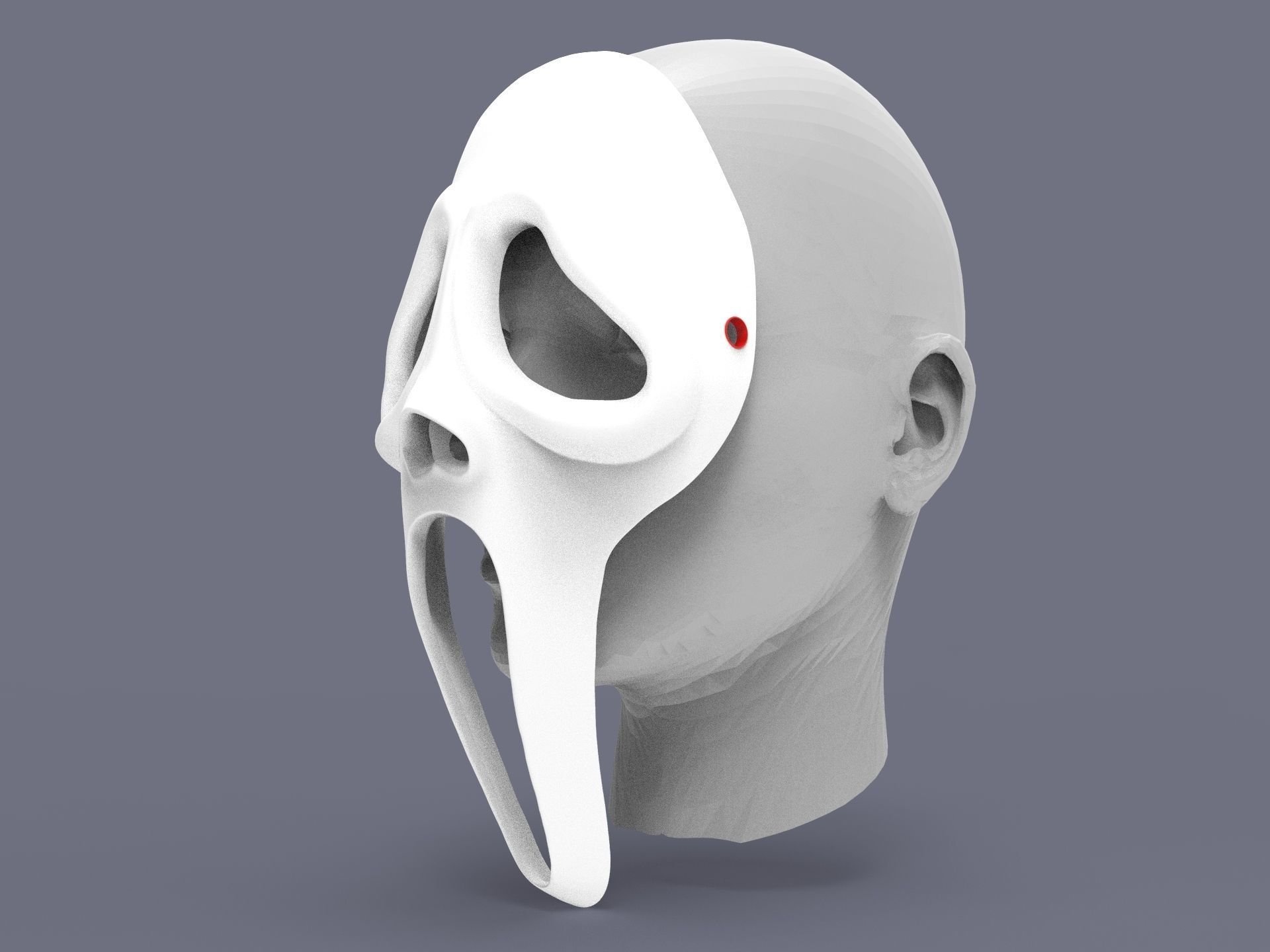 Ghostface Scream mask DBD 3D print model_11