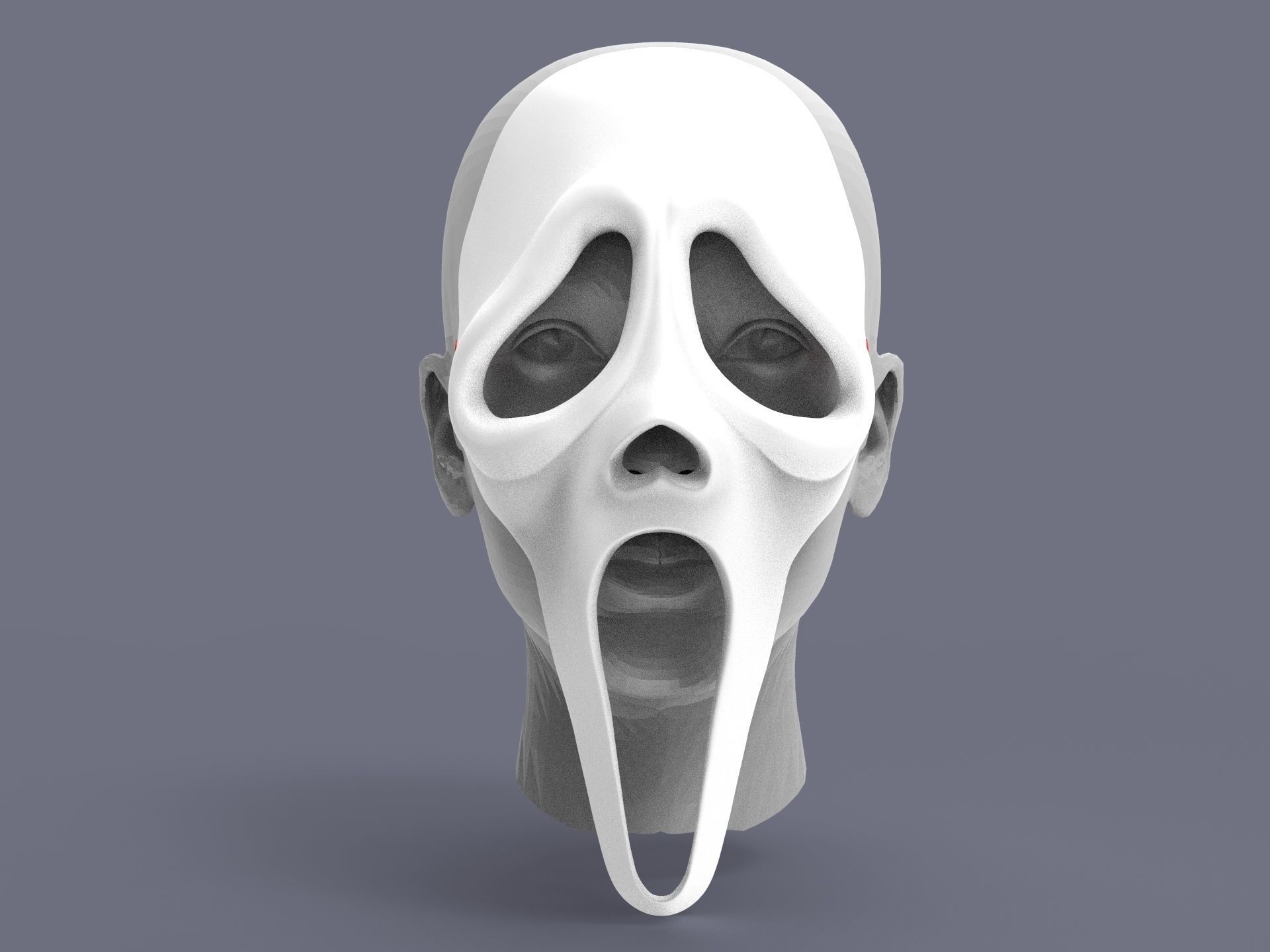 Ghostface Scream mask DBD 3D print model_1