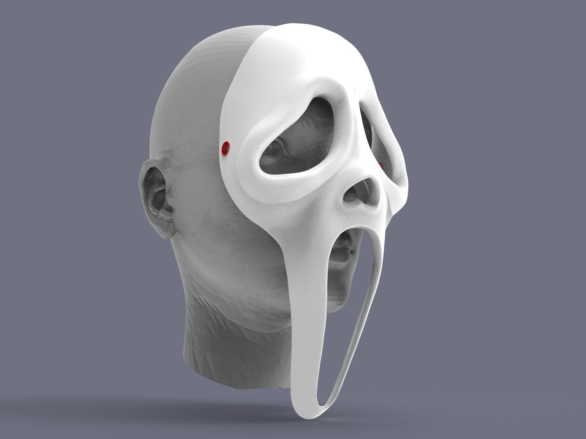 Ghostface Scream mask DBD 3D print model_17