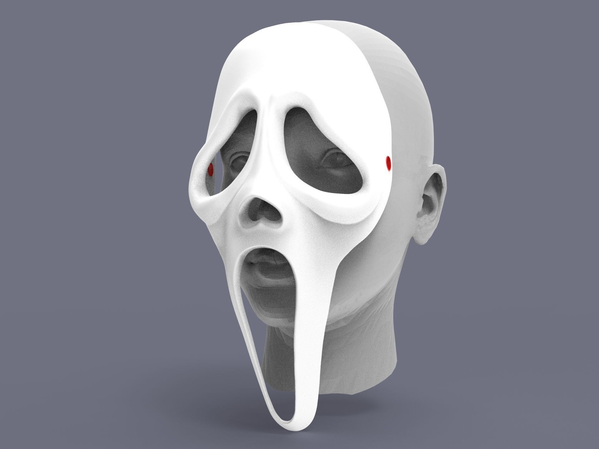 Ghostface Scream mask DBD 3D print model_10