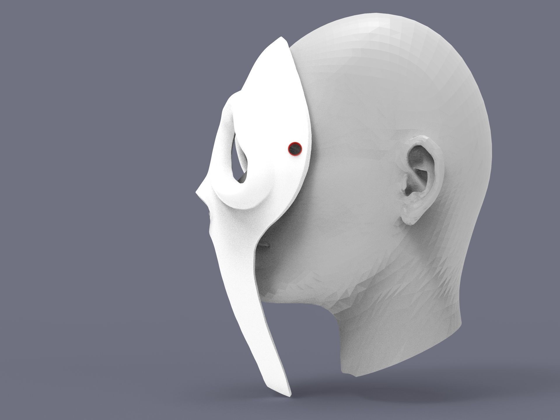 Ghostface Scream mask DBD 3D print model_12