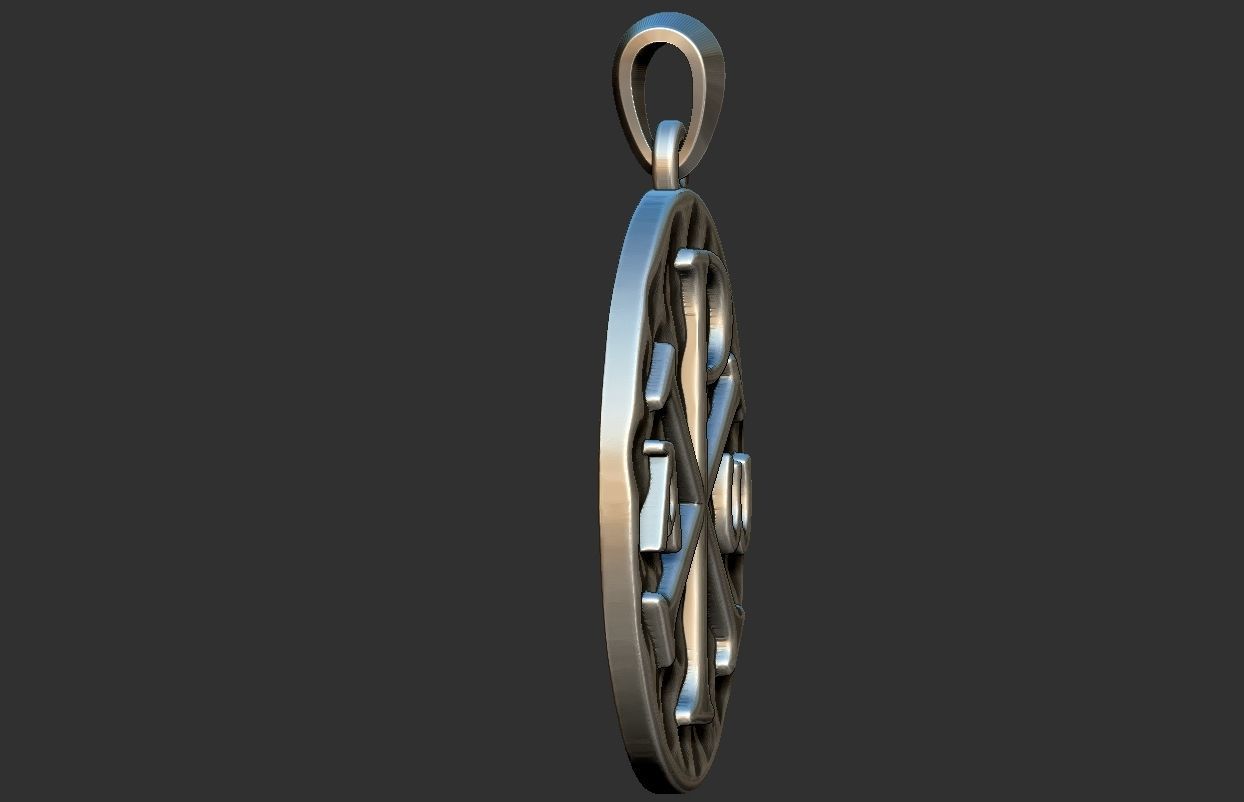 Chi-Rho PX Medal 3D print model_4