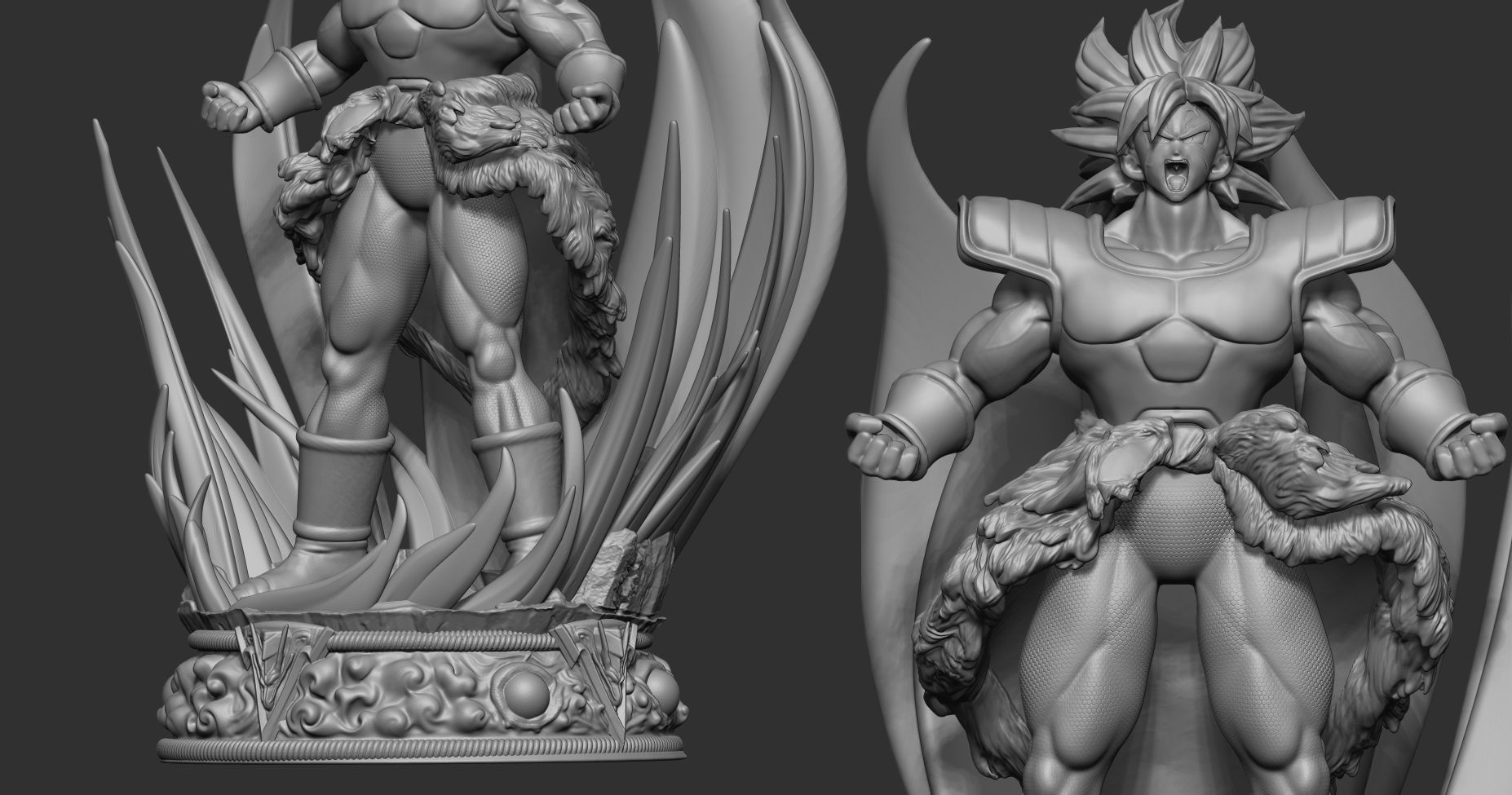 broly dragon ball super 3D print model_3