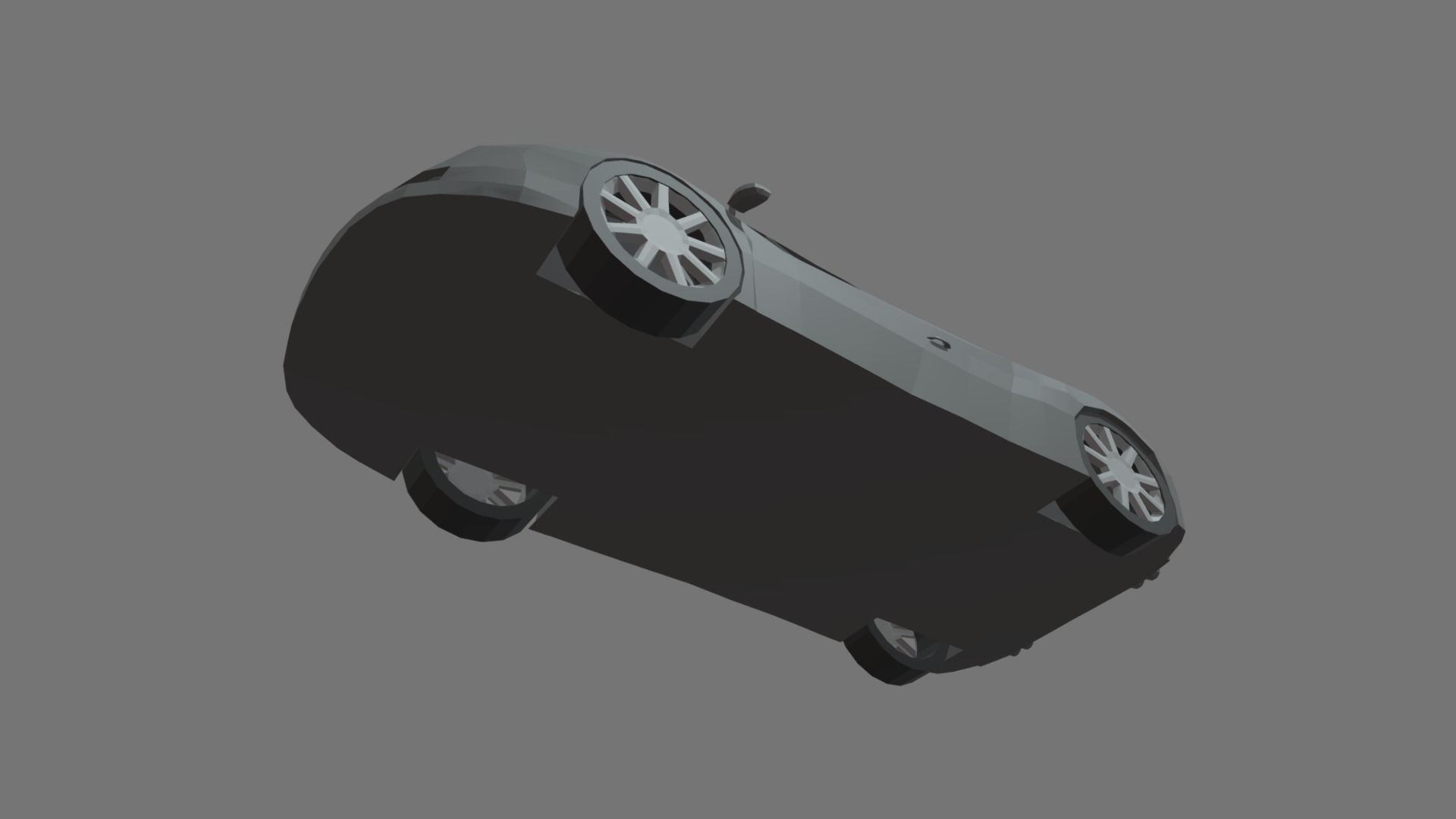 Low Poly Sport Car 01 Low-poly 3D model_3