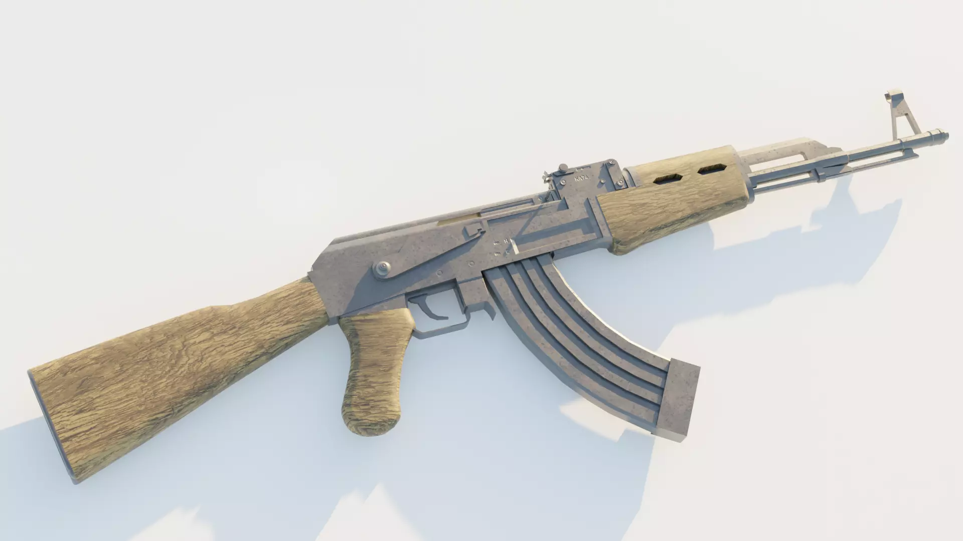AK 47 Game ready 3D model