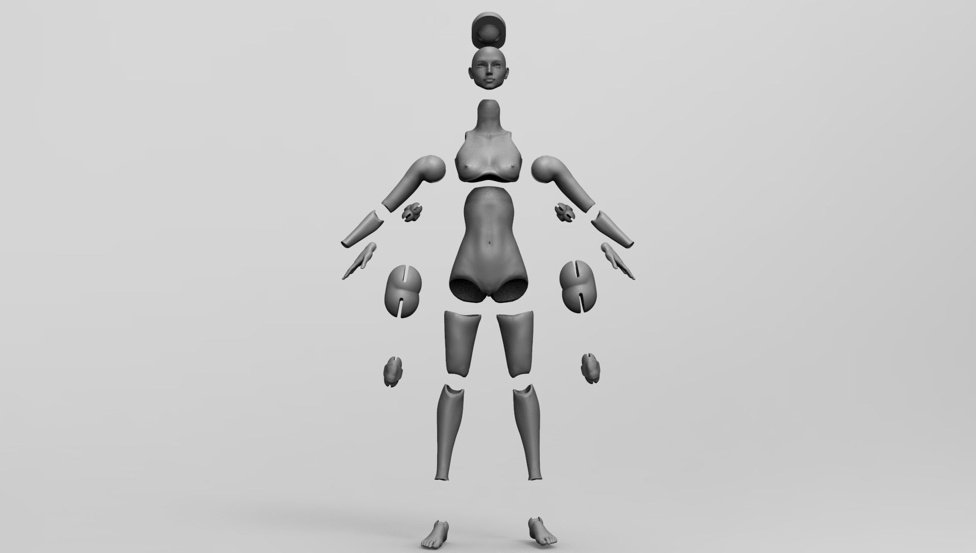 Ana de armas bjd 3D print model_8