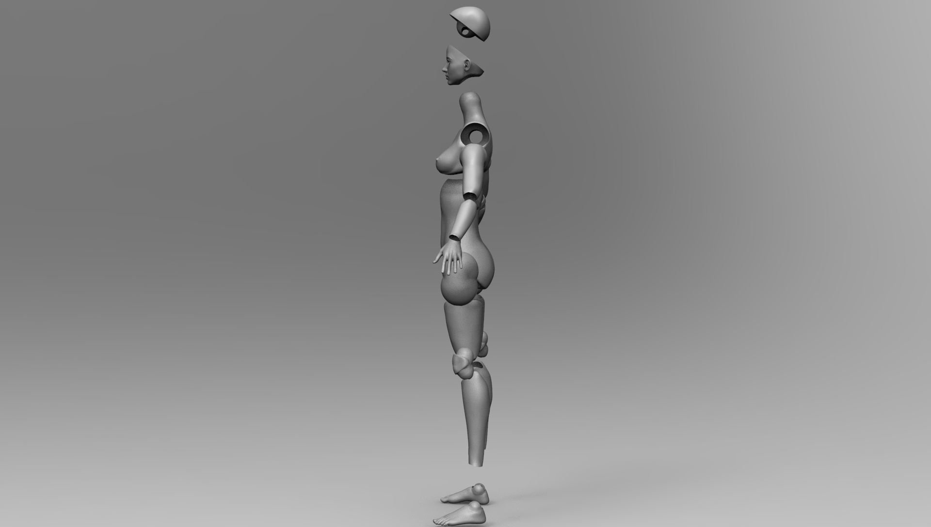 Ana de armas bjd 3D print model_11