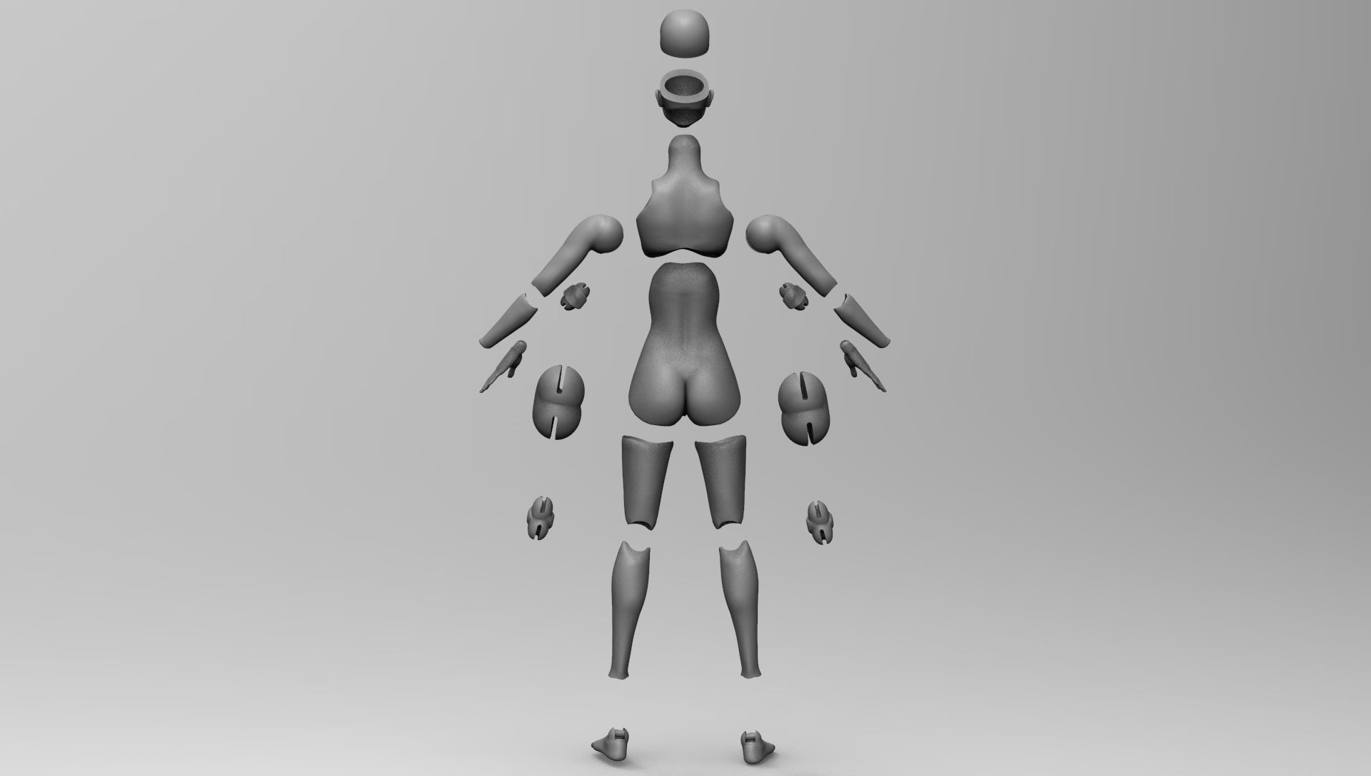 Ana de armas bjd 3D print model_9